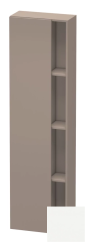 Пенал Duravit DuraStyle, 50x24x180 см, подвесной, (левый), с дверцей, с закрытыми/открытыми полками, цвет: базальт/белый матовый, в ванную комнату