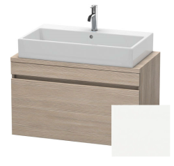 Тумба/шкафчик для консоли/столешницы Duravit DuraStyle под раковину 60х47,8х51,2 см, подвесная, ДСП, цвет: сосна серебристая/белый матовый, 1 выдвижной ящик, прямоугольная