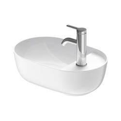 Раковина DURAVIT Luv 42х27х14 см, накладная, овальная, санфарфор, цвет белый глянцевый, 1 отверстие под смеситель, без перелива