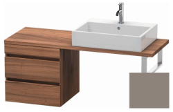 Тумба/шкафчик для консоли/столешницы Duravit DuraStyle под раковину 50х47,8х51,2 см, подвесная, ДСП, цвет: орех/базальт, 2 выдвижных ящика, прямоугольная