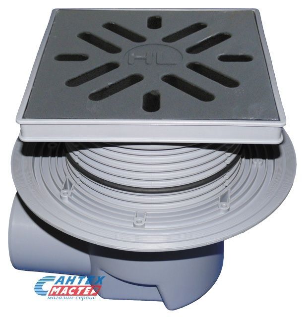 Дворовый трап Ду110 с горизонтальным выпуском, HL 615W