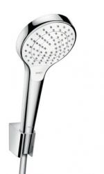Душевой гарнитур Hansgrohe Croma Select S Vario Porter, комплект: ручной душ/держатель для душа/шланг для душа 160 см, пластик, цвет хром/белый