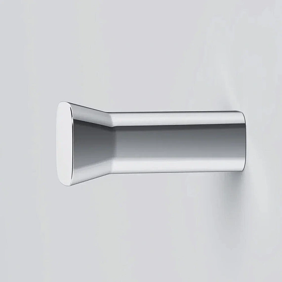 Крючок AM.PM Func одинарный, настенный, сплав металлов, форма округлая, для полотенец в ванную/туалет/душевую кабину, цвет хром