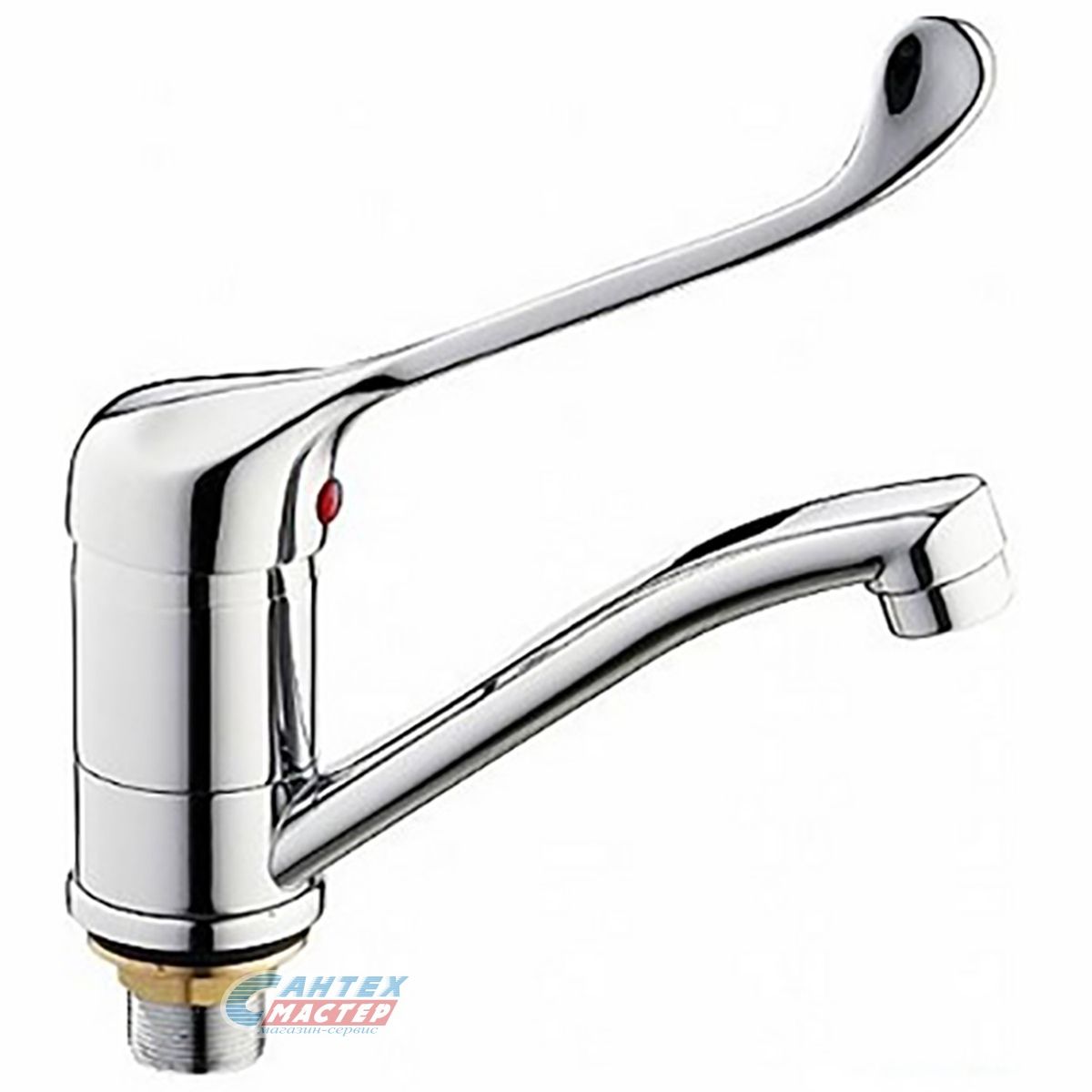 Смеситель для кухни/мойки Ledeme H79 однорычажный, керамический, с поворотным изливом, длина 154 мм, латунь, цвет хром, кухонный, хромированный, вертикальный, однорукий, одноручный, однозахватный, одноручковые, кран, комплект, сантехника