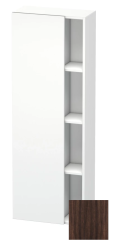 Пенал Duravit DuraStyle, 50x24x140 см, подвесной, (левый), с дверцей, с закрытыми/открытыми полками, цвет: каштан темный/белый матовый, в ванную комнату