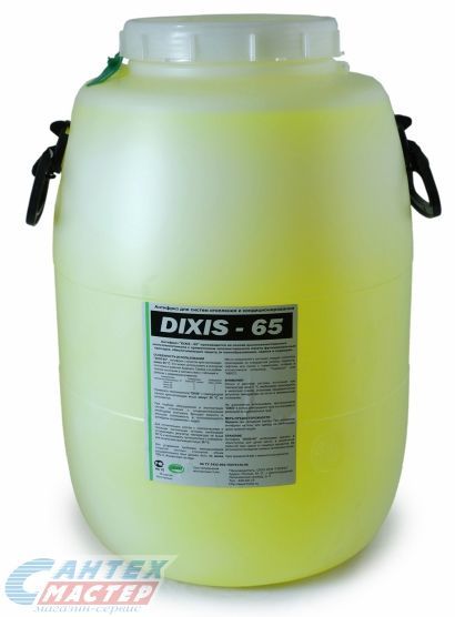 Теплоноситель Nixiegel (Dixis)  -65 , 30 кг на основе этиленгликоля , зеленый (бытовой антифриз), для системы закрытой отопления и охлаждения, системы теплых полов частного загородного дома температура -65°C (Никсигель Диксис)