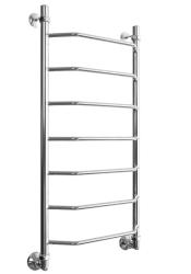 Полотенцесушитель Двин E 100/50, водяной (1"-1/2" К1  Полированный), универсальное подключение, нержавеющая сталь, настенный, форма лесенка, цвет хром, к отоплению и ГВС, для отопления, обогрева в ванной