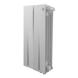 Радиатор отопления Royal Thermo PianoForte 500 Bianco Traffico VDR80 (4 секции) биметаллический, нижнее, правое подключение, для квартиры, дома, водяные, мощность 756 Вт, настенный, батарея, белый