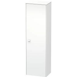 Пенал Duravit Brioso R, 52x36x177 см, подвесной, (правый), с дверцей, с полкой, со стеклянными полками, цвет: белый матовый, в ванную комнату