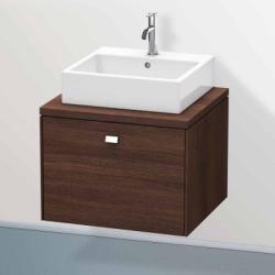 Тумба/шкафчик для консоли/столешницы Duravit Brioso под раковину 32х55х44,2 см, подвесная, ДСП, цвет: каштан темный/хром, 1 выдвижной ящик, прямоугольная
