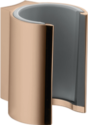 Держатель для душевой лейки Axor Starck, настенный, металлический, фиксированный, для душа/ванной/душевой кабины, цвет полированное красное золото, на стенку