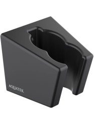 Держатель для душевой лейки Aquatek AQ2402MB фиксированный, матовый черный, ABS пластик