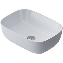 Раковина AM.PM Func, 45,5х14х33 см, накладная, прямоугольная, цвет белый, фарфоровая/фаянсовая, без отверстия под смеситель, без слив-перелива