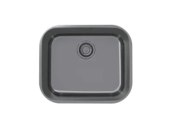 Мойка кухонная ALVEUS VARIANT MONARCH 10 ANTHRACITE 48х40х18 см, слив 90, врезная под столешницу, нержавеющая сталь с PVD покрытием, прямоугольная, цвет антрацит, без отверстия под смеситель