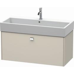 Тумба/шкафчик для консоли/столешницы Duravit Brioso под раковину 82х48х44,2 см, подвесная, ДСП, цвет: серо-коричневый/хром, 1 выдвижной ящик, прямоугольная