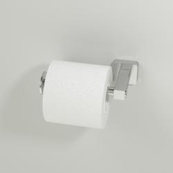 Держатель для туалетной бумаги WasserKRAFT Rhin, без крышки, настенный, цвет: никель, металлический, для туалета/ванной/ванной комнаты, бумагодержатель
