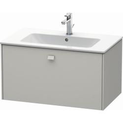 Тумба/шкафчик для консоли/столешницы Duravit Brioso под раковину 82х55х44,2 см, подвесная, ДСП, цвет: бетонно-серый, 1 выдвижной ящик, прямоугольная
