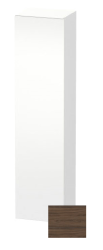 Пенал Duravit DuraStyle, 40x36x180 см, подвесной, (левый), с дверцей, с полкой, со стеклянными полками, цвет: орех темный/белый матовый, в ванную комнату