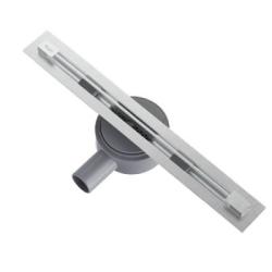 Водоотводящий желоб Raglo R653.50.05 щелевой, 500 мм, цвет сатин, поворотный сифон 360°, DN 50 