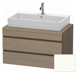 Тумба под раковину для консоли/столешницы Duravit DuraStyle 90х54,8х51,2 см, подвесная, ДСП, цвет: дуб терра/белый матовый, 2 выдвижных ящика, прямоугольная