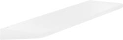 Полка Axor Universal Circular, размер 40х11 см, настенная, цвет: матовый белый, латунная, прямоугольная, подвесная, для душа/ванной