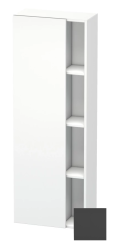 Пенал Duravit DuraStyle, 50x24x140 см, подвесной, (левый), с дверцей, с закрытыми/открытыми полками, цвет: графит/белый матовый, в ванную комнату