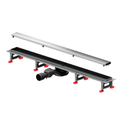 Душевой трап (лоток) AM.PM MasterFlow 900 мм комбинированный затвор со стальной матовой решеткой, под плитку, выходная труба 40/50 мм, линейный