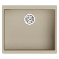 Мойка TopZero серия TopGran, 460х530 см, подстольная, из гранита, прямоугольная, цвет Jasmine, отверстие под смеситель, слив-перелив, для кухни