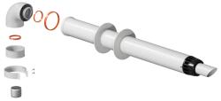 Комплект дымохода Okseler коаксиальный D60/100 антилед L1220 мм подключение через хомут + втулка D60 L-50