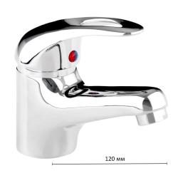 Смеситель для раковины/умывальника Accoona, однорычажный, неповоротный, керамический, длина излива 144 мм, цинк, цвет хром