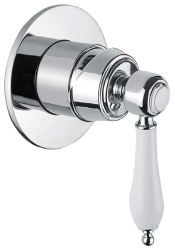 Смеситель для душа Cezares Aphrodite, встраиваемый, однорычажный, без излива, керамический, латунь, внутренний (скрытый монтаж), цвет хром Смеситель для душа Cezares Aphrodite, встраиваемый, однорычажный, без излива, керамический, латунь, внутренний (скрытый монтаж), цвет хром