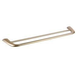 Полотенцедержатель ABBER Nord двойной, настенный, неповоротный, 600 мм нержавеющая сталь, для полотенец, в ванную/туалет/душевую кабину, цвет золото матовое AA1553G