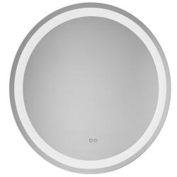 Зеркало Акватон Анелло 75, 75х75 см, с LED/ЛЕД-подсветкой, круглое, выключатель сенсорный, с подогревом, для ванны, навесное/подвесное/настенное