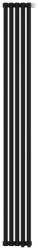 Радиатор отопления Сунержа Эстет-11 EU50 1800х225 5 секций, цвет матовый чёрный, нижнее подключение, нержавеющая сталь, трубчатый