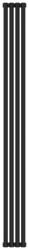 Радиатор отопления Сунержа Эстет-00 1800х180 4 секции, цвет тёмный титан муар, универсальное подключение, нержавеющая сталь, трубчатый