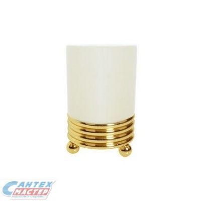 Стакан для зубных щеток Boheme Hermitage Gold настольный 10361