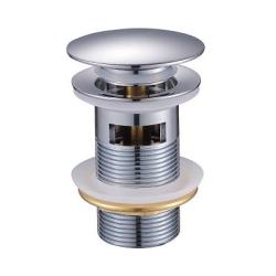 Донный клапан Raglo R600.03, с переливом, цвет хром, click/clack, 66 мм, латунь, для раковины/умывальника 