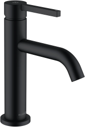 Смеситель для раковины/умывальника KLUDI NOVA FONTE Pura однорычажный, неповоротный, длина излива 130 мм, латунь, цвет черный матовый
