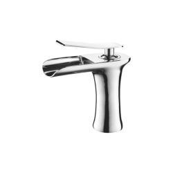 Смеситель для раковины/умывальника Accoona, однорычажный, неповоротный, керамический, длина излива 150 мм, латунь, цвет хром