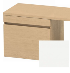 Тумба/шкафчик для консоли/столешницы Duravit DuraStyle под раковину 60х47,8х51,2 см, подвесная, ДСП, цвет: натуральный дуб/белый матовый, 1 выдвижной ящик, прямоугольная