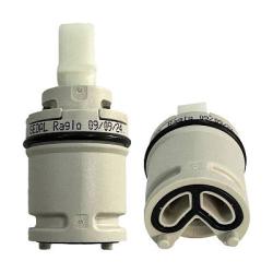 Керамический картридж Raglo R500.26, 26 мм для смесителя, без ножек, для смешивания и регулировки потока горячей и холодной воды