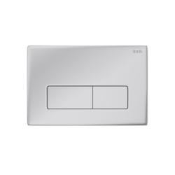 Кнопка смыва Iddis Profix Air хром, клавиша управления для сливного бачка, инсталляции унитаза, двойная, пневматическая, размер 245х165х27,7 мм PRA41CHi77