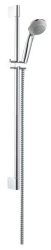 Душевой гарнитур Hansgrohe Crometta 85 Vario, высота 66,9 см, комплект: ручной душ/душевая штанга/шланг для душа/ползунок, нержавеющая сталь, цвет хром, наружного монтажа, настенный, для душа/ванной