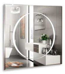 Зеркало Silver Мirrors Инсайд, 77х77 см, с LED/ЛЕД-подсветкой, квадратное, выключатель бесконтактный, для ванны