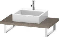 Столешница Duravit Brioso, для консоли, консольное полотно, 80х55 см, ДСП, прямоугольная, цвет: дуб терра,  для одной раковины/умывальника/рукомойника, 1 вырез под раковину, установка по центру