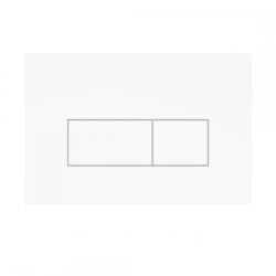 Кнопка смыва Olives Sierra, прямоугольная, цвет белый, пластик, клавиша управления для сливного бачка, инсталляции унитаза, двойная, механическая, панель, универсальная, размер 244х162х11 мм