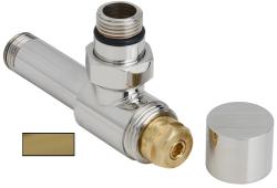 Вентиль Сунержа угловой под шестигранник G 1/2" НР х G 1/2" НР, цвет матовое золото
