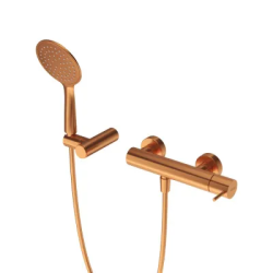 Смеситель для душа Cezares Leaf, настенный, однорычажный, без излива, керамический, латунь, цвет Sunset