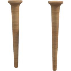 Ножки Cezares Idra для тумбы и пенала, 2 шт. размер 9х9х43 см дерево, цвет дуб табачный (Rovere Tabacco)