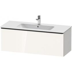 Тумба под раковину Duravit D-Neo, 121х46,2х44 см, подвесная, 1 выдвижной ящик, ДСП, цвет: белый глянец, шкафчик навесной, прямоугольная, правая/левая, в ванную комнату
